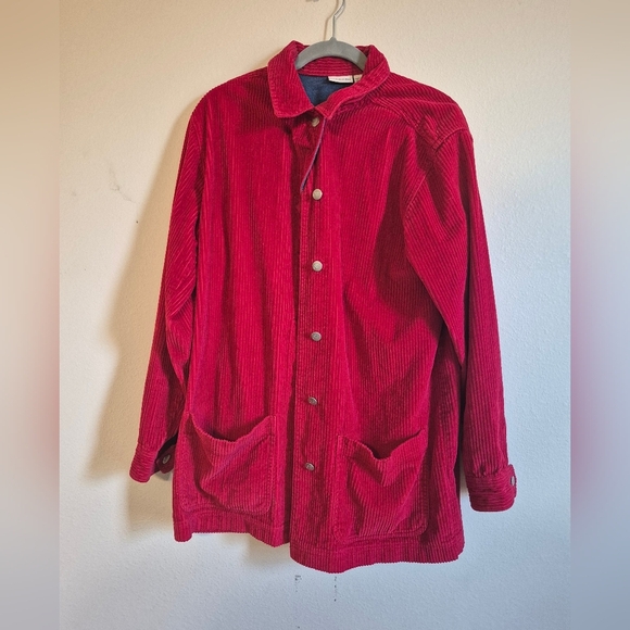 St. John's Bay Vintage Red Corduroy Women's Blazer - Picture 1 of 6